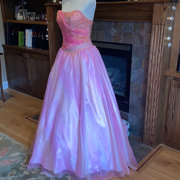 Princess Pink Prom Formal Dress Ball Gown Pageant Princess Quinceañera Barbie - Picture 4 of 16